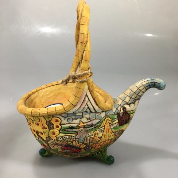 Jim Shore Horn of Plenty Thanksgiving Harvest Colorful Cornucopia 4008903 - Picture 9 of 15